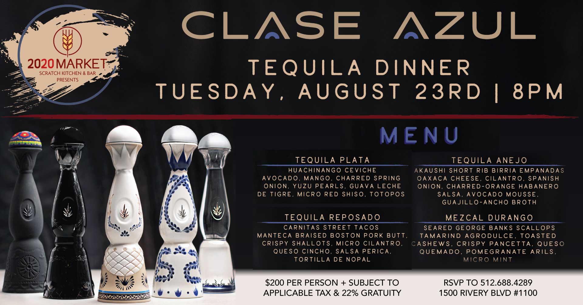 Clase Azul Tequila Dinner